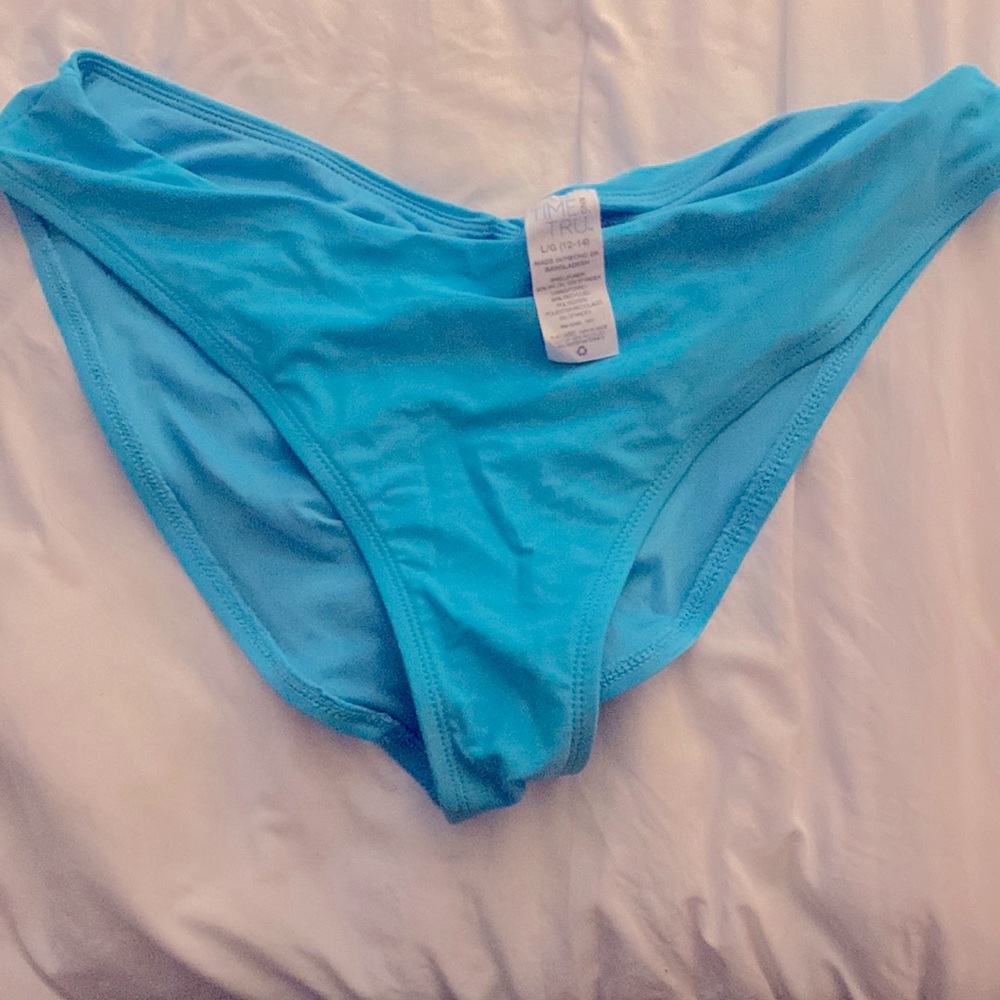 Blue Time try bathing suit, two piece , worn once size large